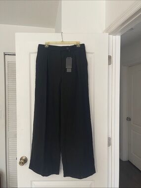 jenni kayne Black Wide-Leg Trousers